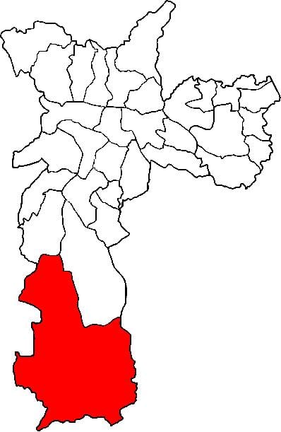 Bản đồ của Parelheiros, sub-tỉnh São Paulo