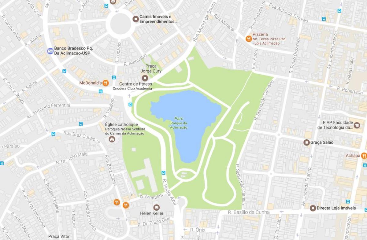 Bản đồ của park quen với khí hậu São Paulo
