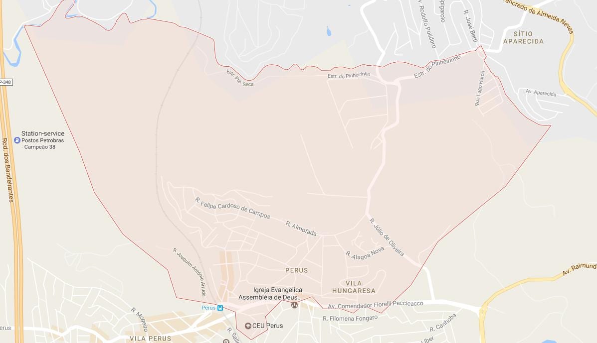 Bản đồ của Peru São Paulo