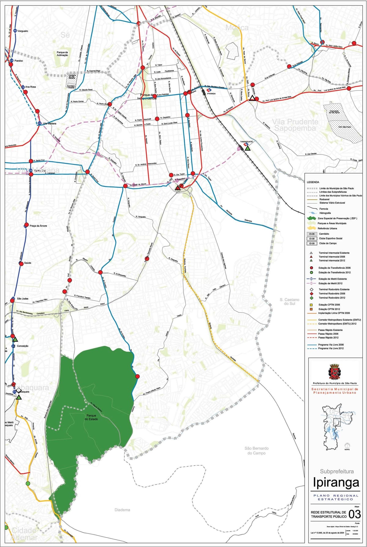 Bản đồ của Philip São Paulo - Công vận chuyển