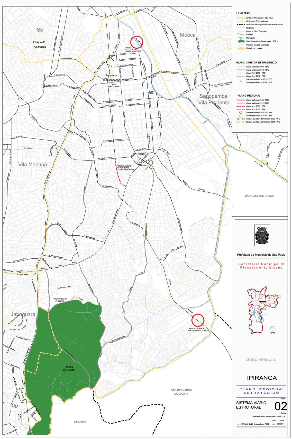 Bản đồ của Philip São Paulo - Đường