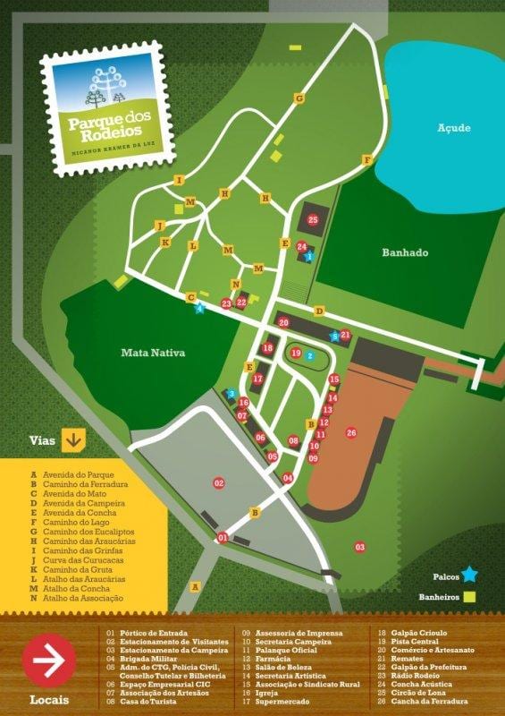 Bản đồ của Rodeio São Paulo park