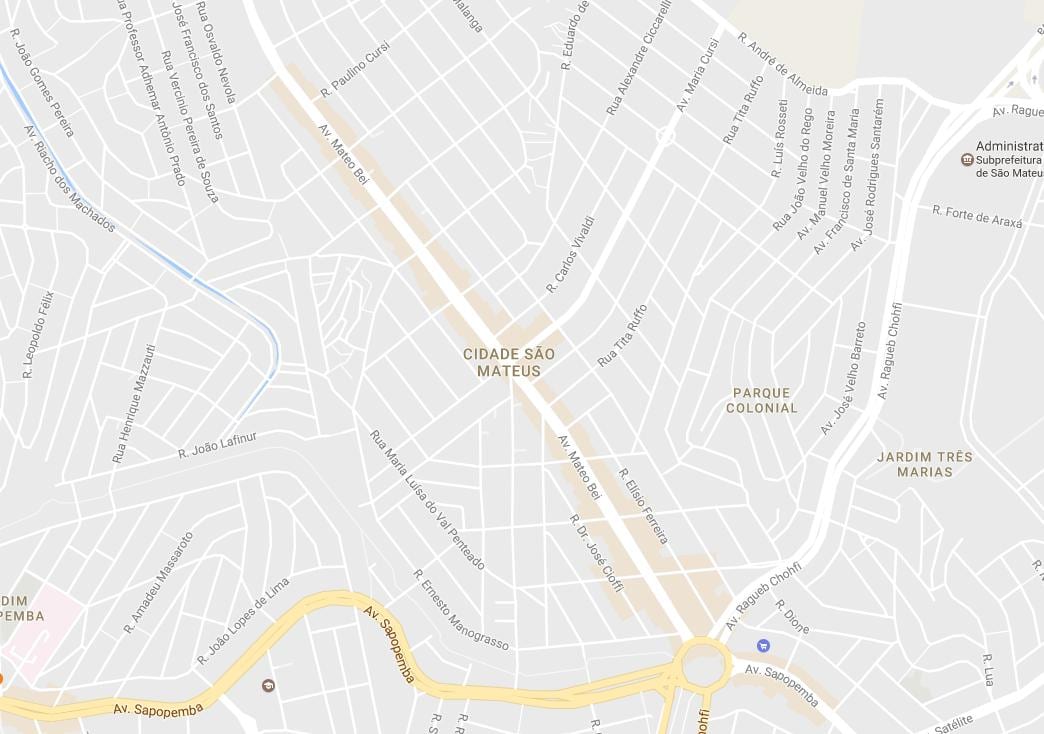 Bản đồ của São Matthew São Paulo