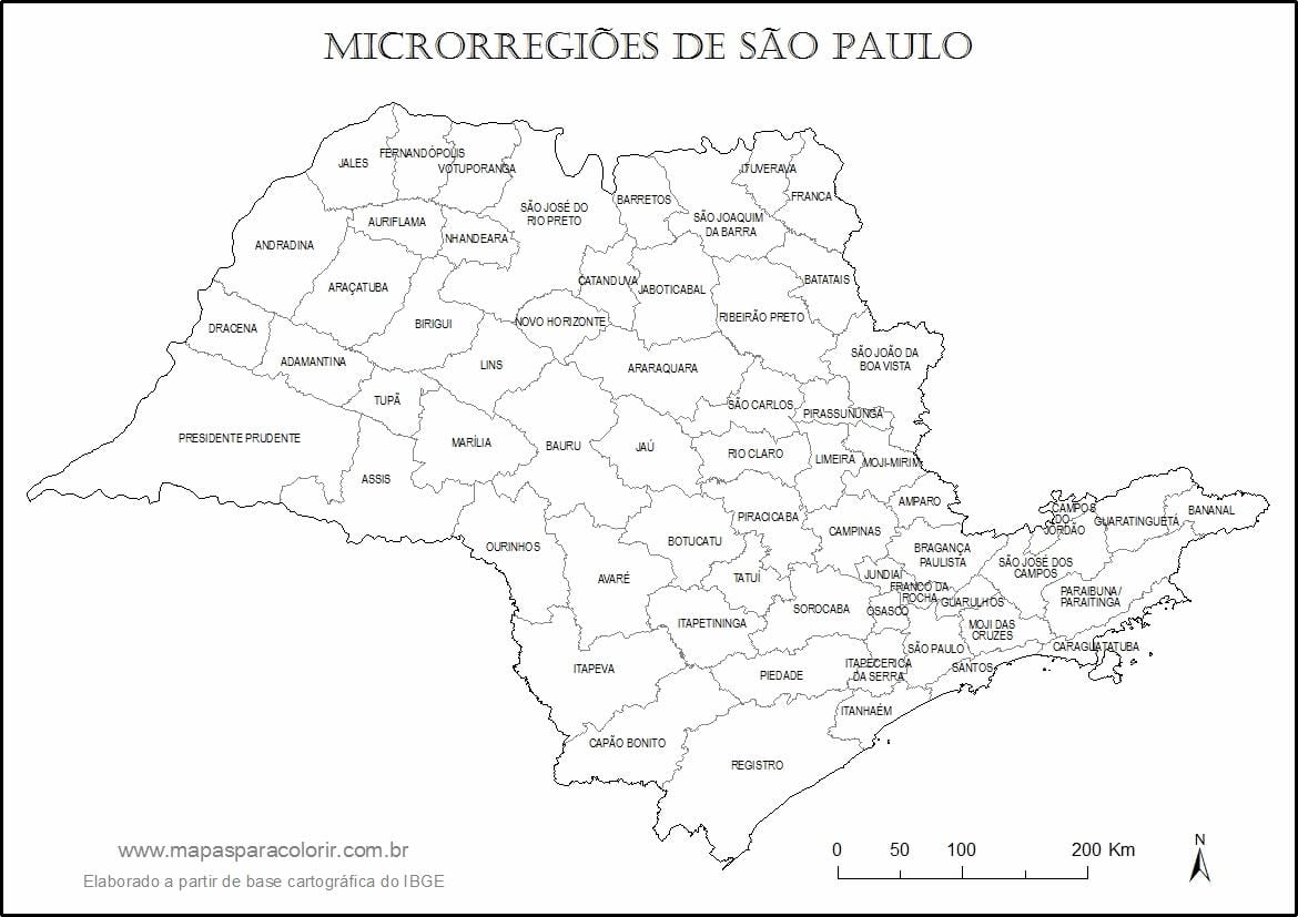 Bản đồ của São Paulo máu - vi khu vực