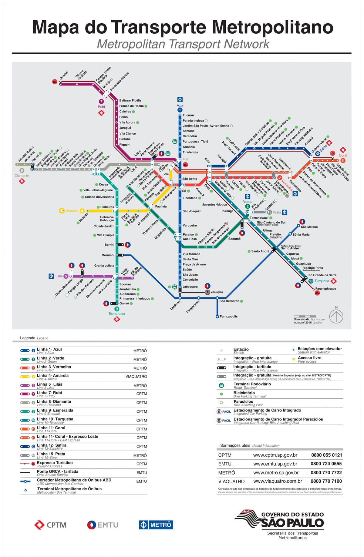 Bản đồ của São Paulo ứng dụng