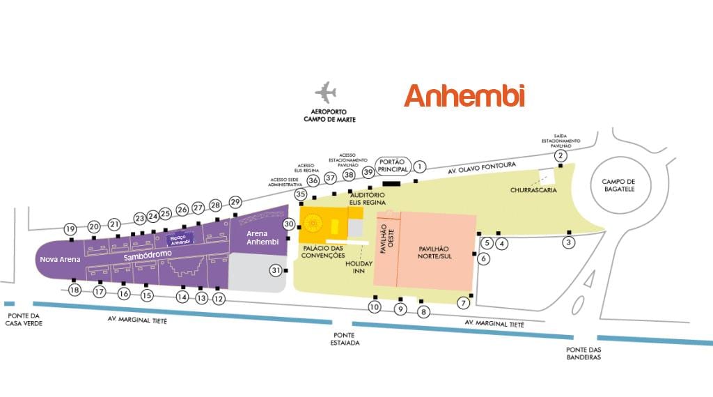 Bản đồ của São Paulo Anhembi