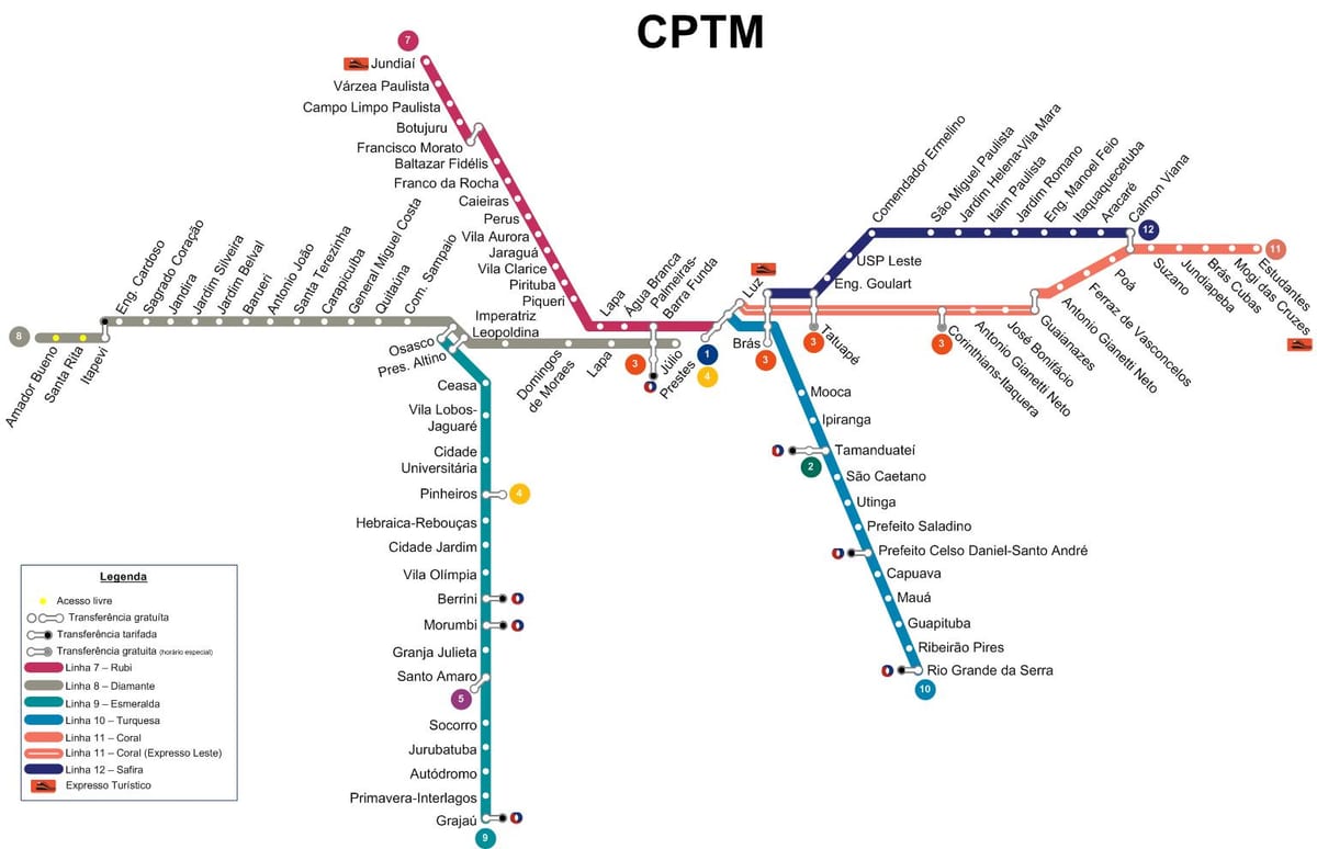 Bản đồ của São Paulo GIẤY