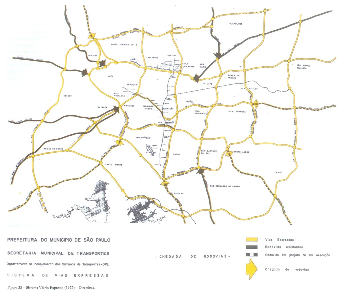 Bản đồ của São Paulo nhận làn