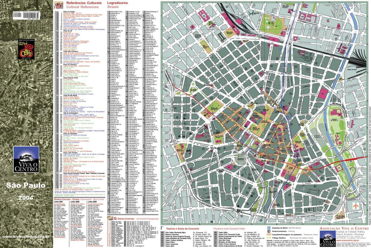 Bản đồ của São Paulo trung tâm
