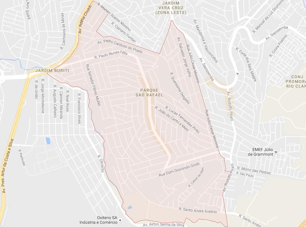 Bản đồ của san Rafael São Paulo