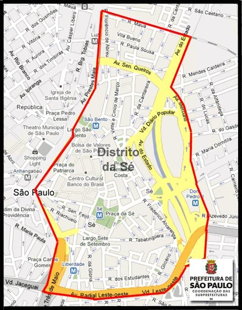 Bản đồ của Sé São Paulo