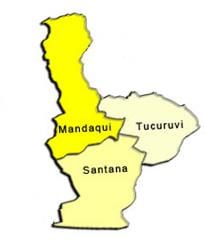 Bản đồ của Santana phụ tỉnh