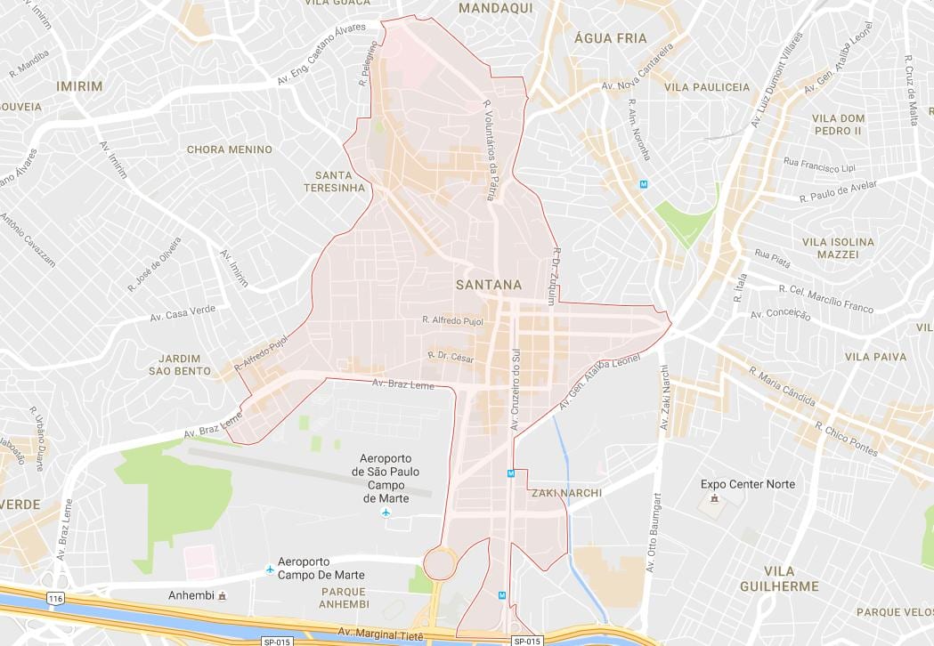 Bản đồ của Santana São Paulo