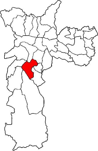 Bản đồ của Santo Tất phụ tỉnh São Paulo