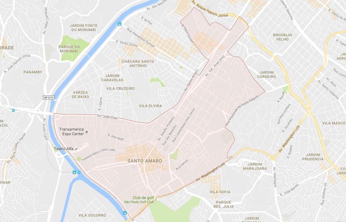 Bản đồ của Santo Tất São Paulo