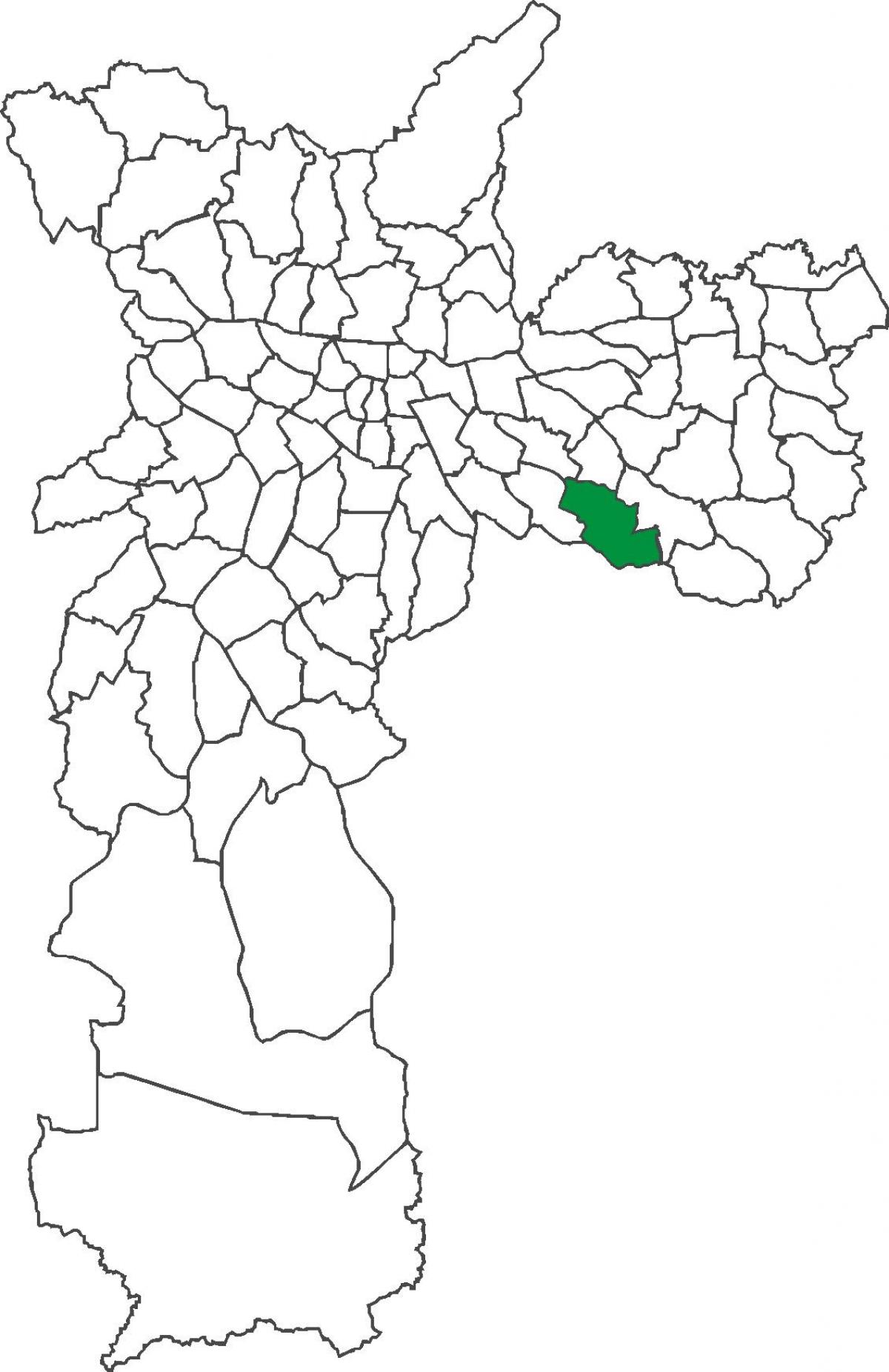 Bản đồ của Sapopemba quận