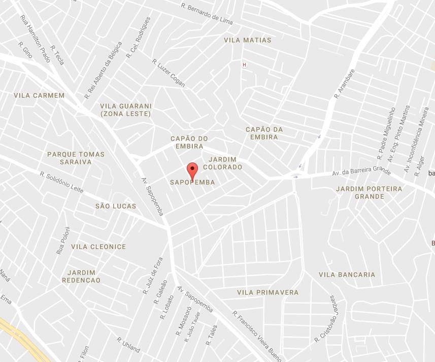 Bản đồ của Sapopemba São Paulo