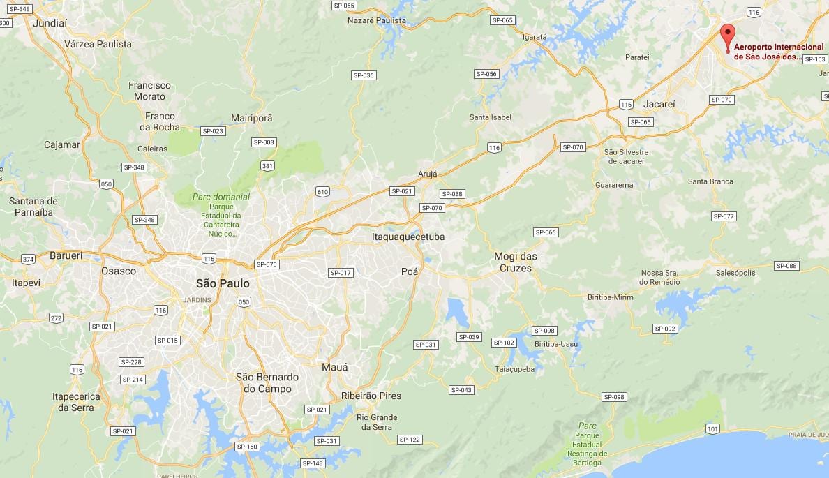 Bản đồ của SJK sân bay
