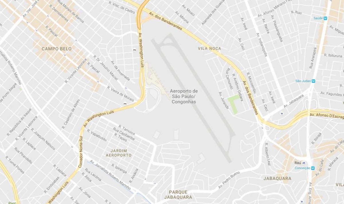 Bản đồ của sân bay quốc tế salvador
