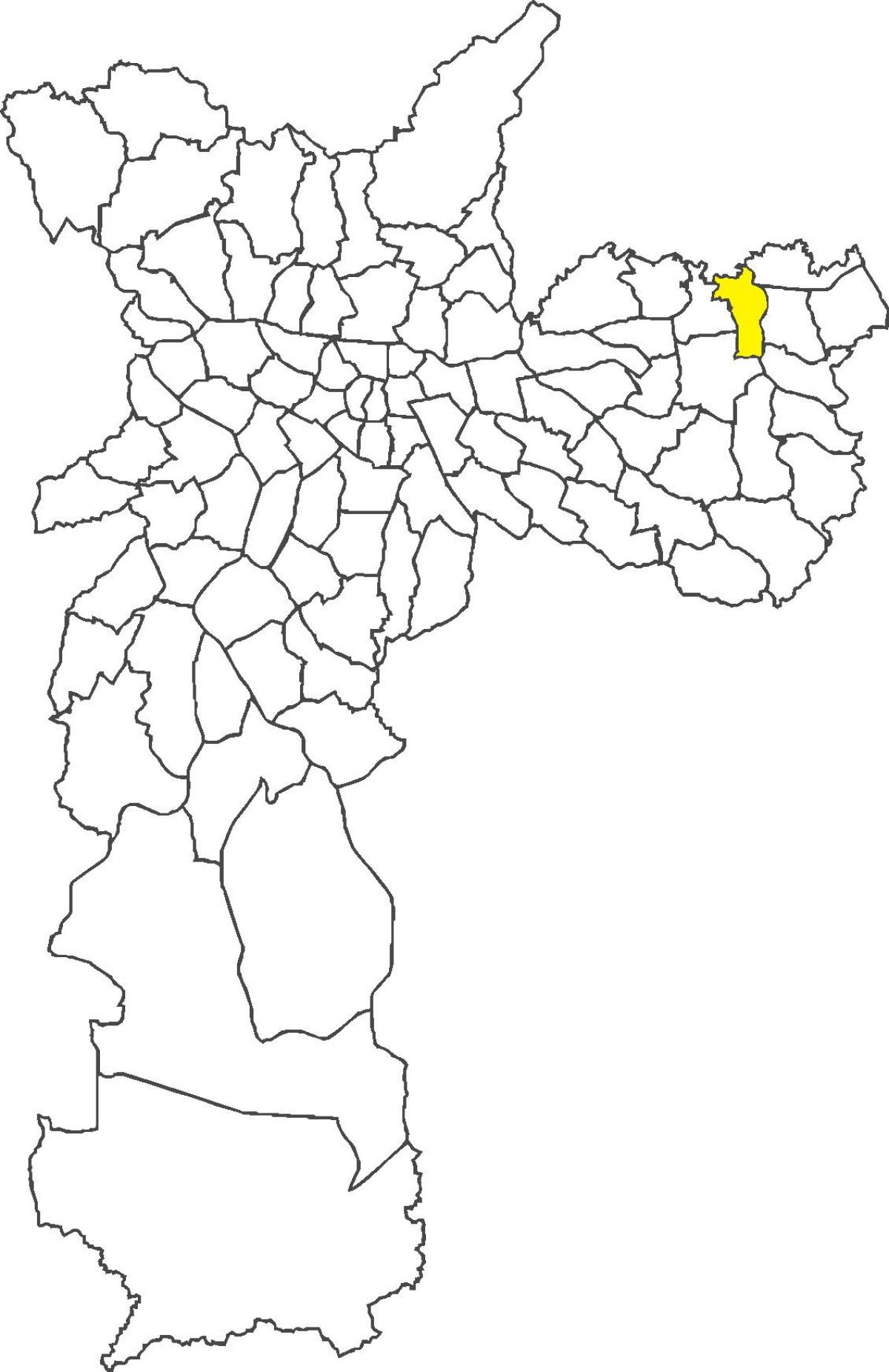 Bản đồ của São Miguel Đơn quận