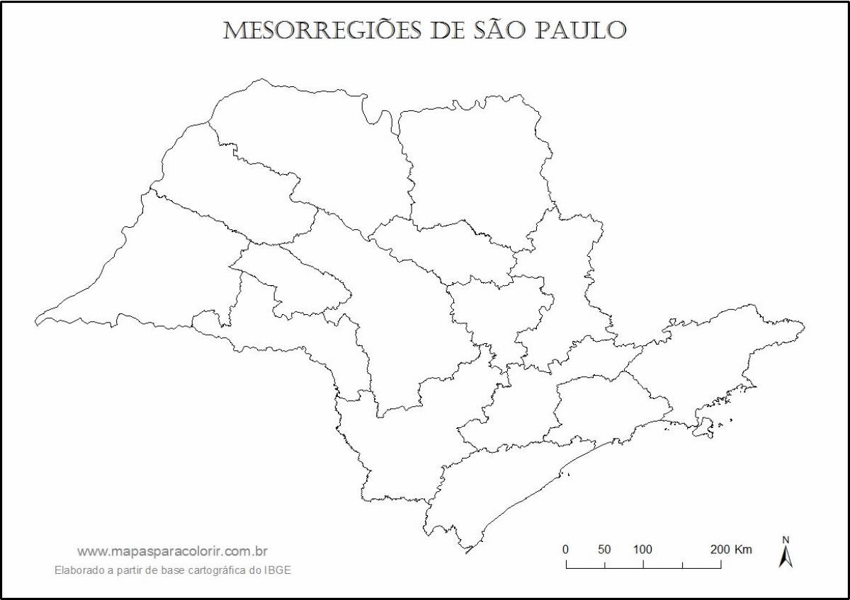 Bản đồ của São Paulo máu - khu vực