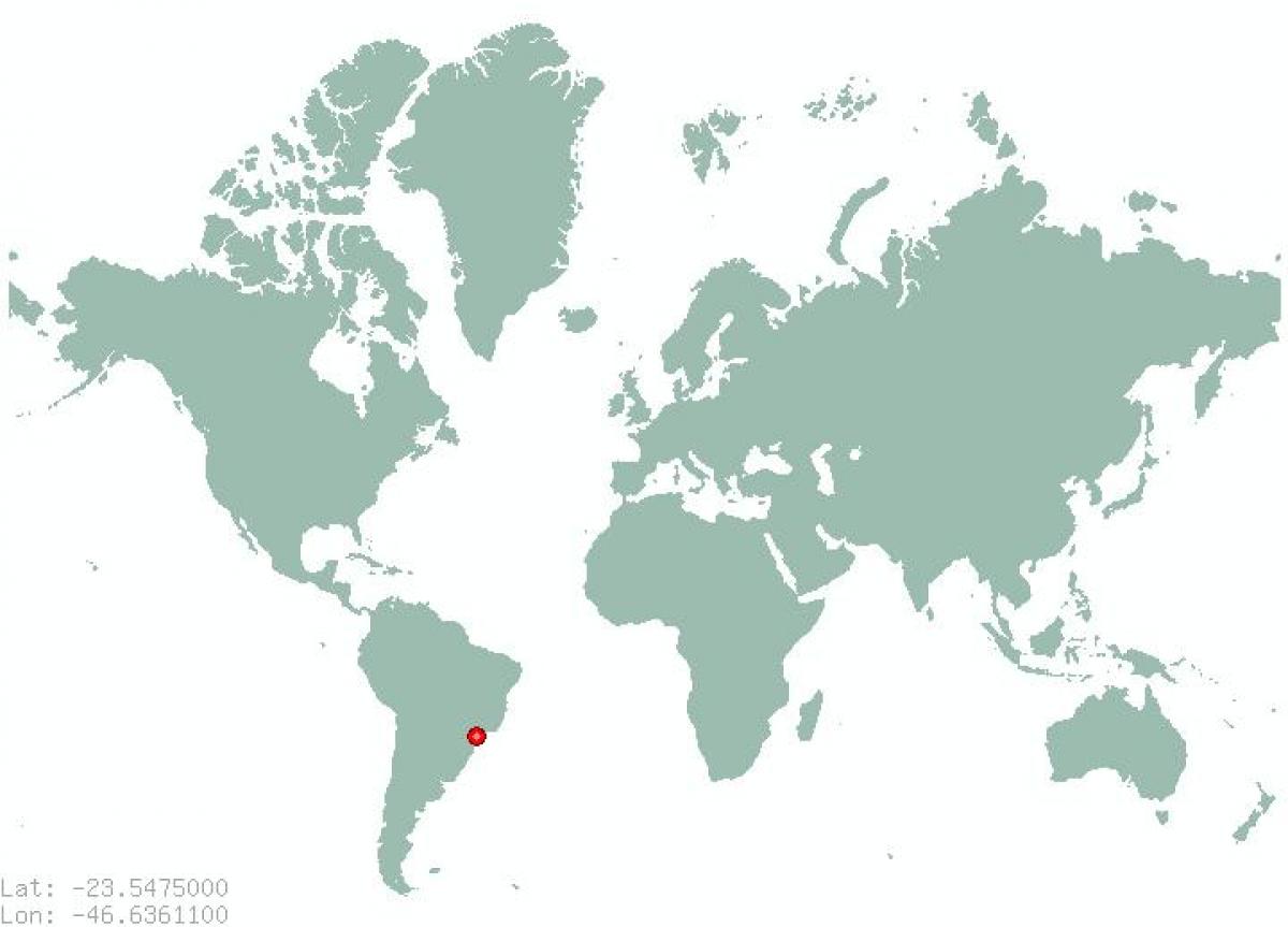 Bản đồ của São Paulo trên thế giới