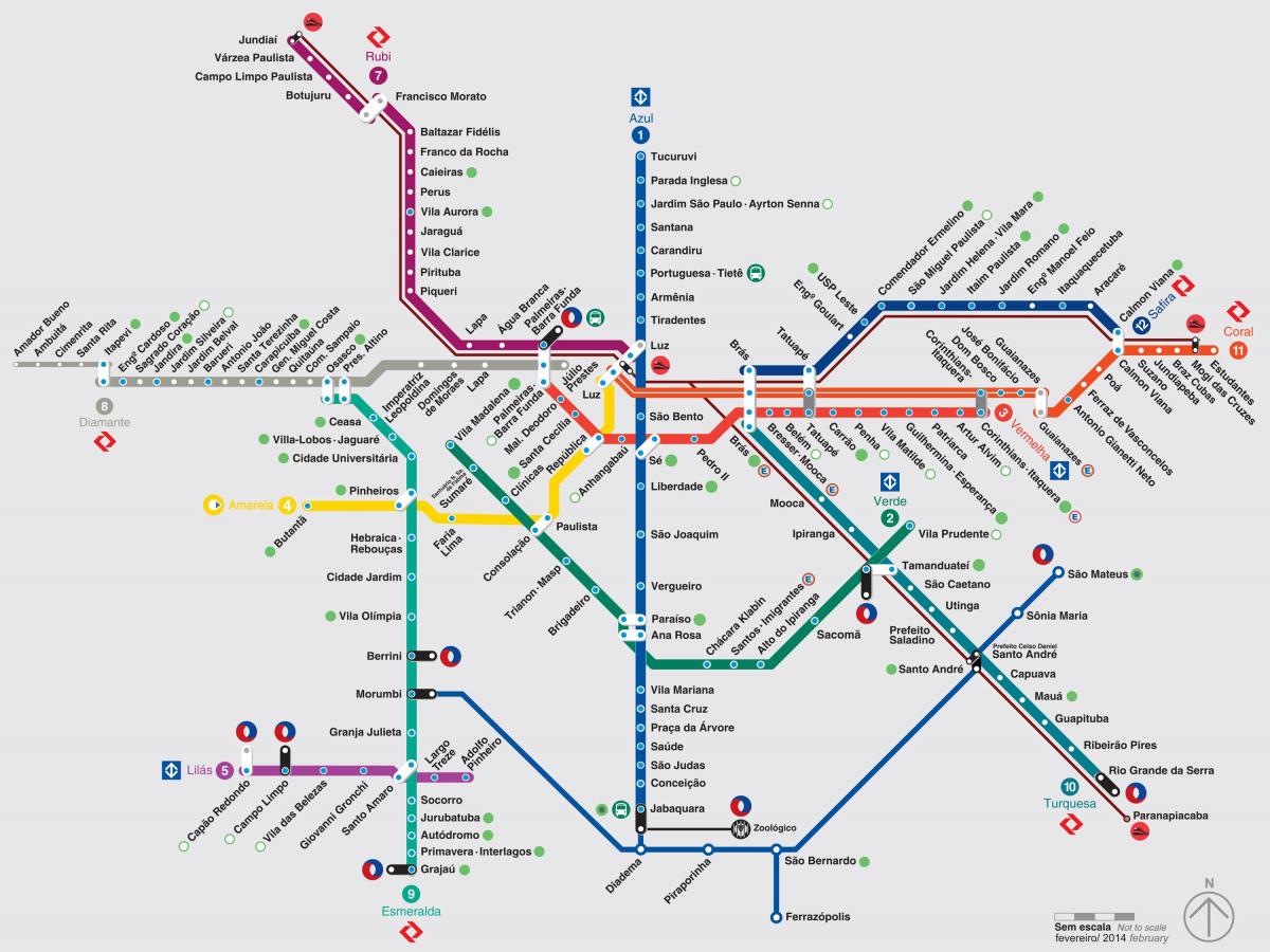 Bản đồ của São Paulo vận chuyển