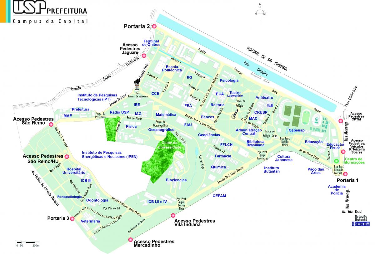 Bản đồ của đại học São Paulo - TUYÊN