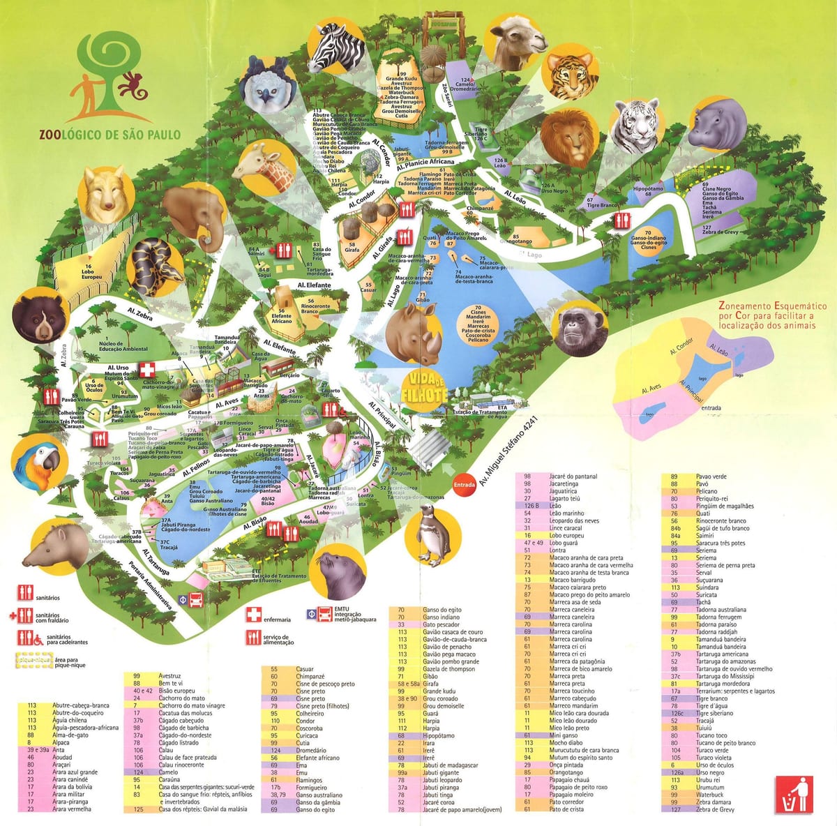 Bản đồ của động vật học viên của São Paulo