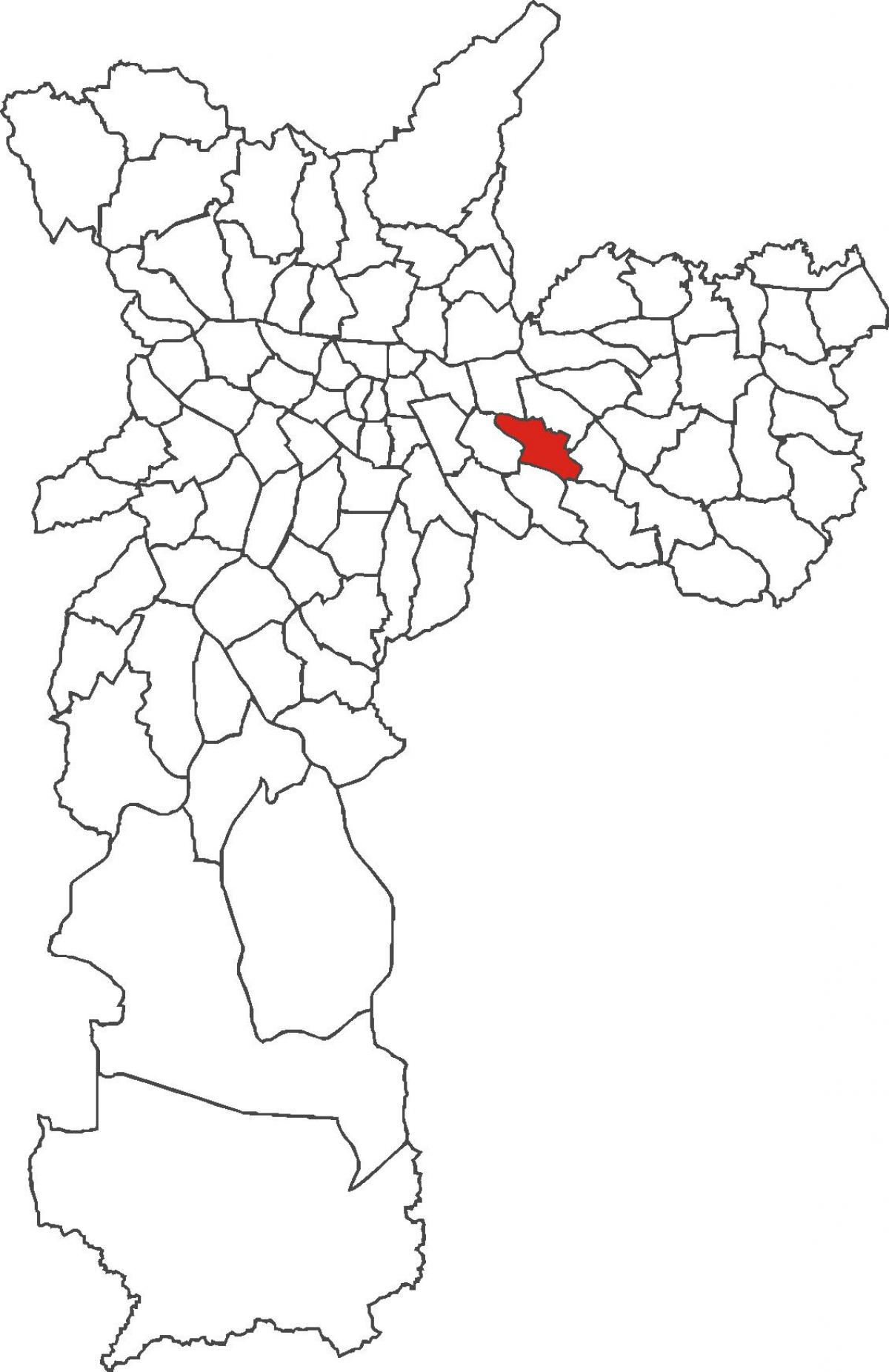 Bản đồ của Vila Formosa quận