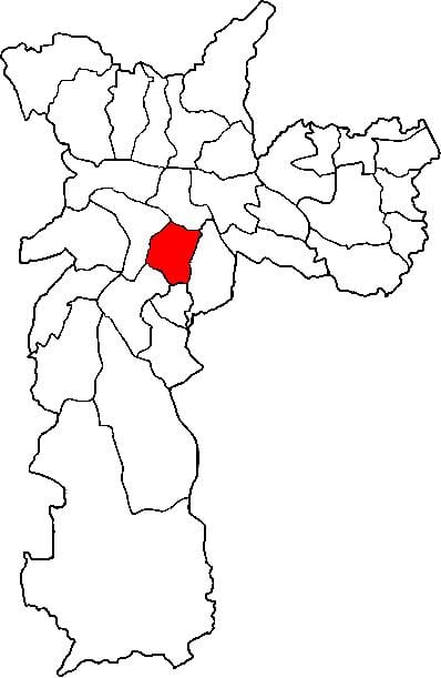 Bản đồ của Vila Mariana phụ tỉnh São Paulo