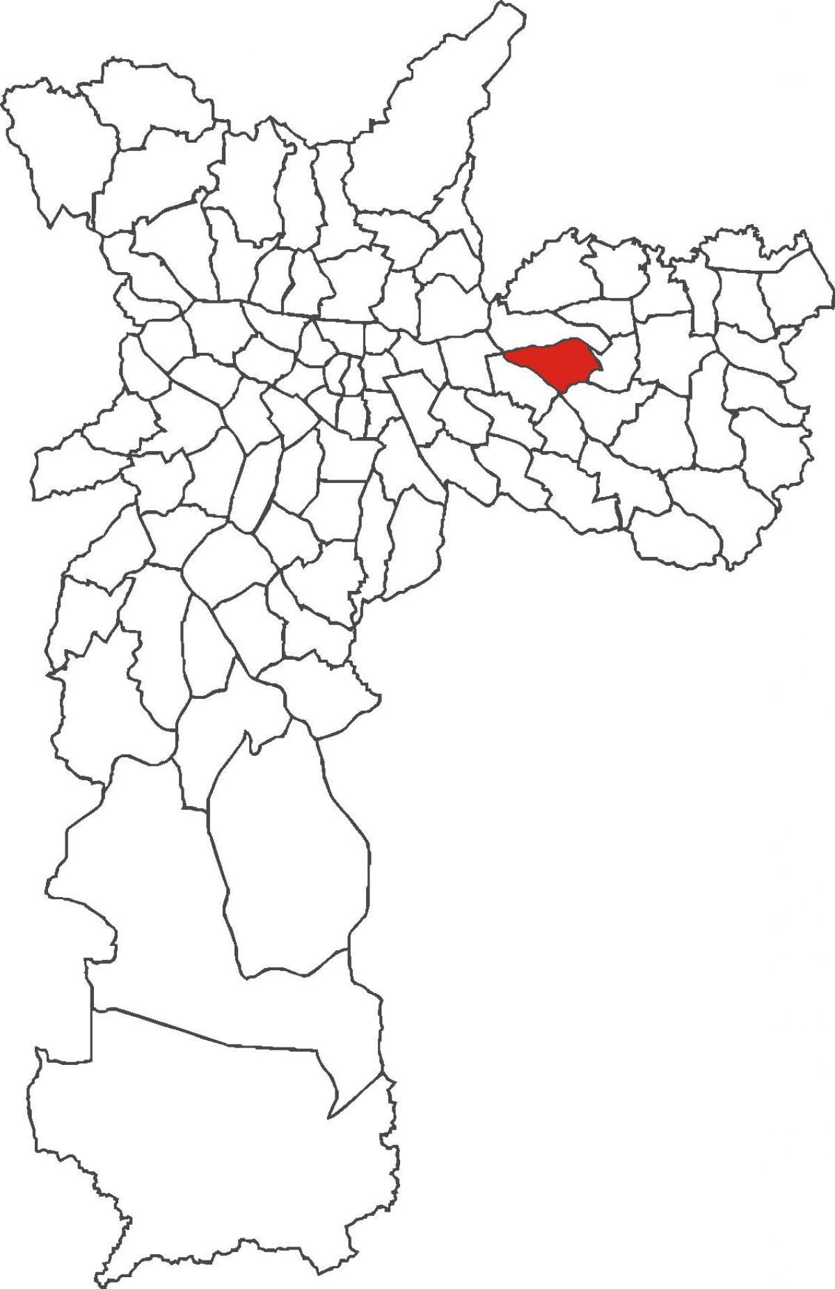 Bản đồ của Vila Matilde quận