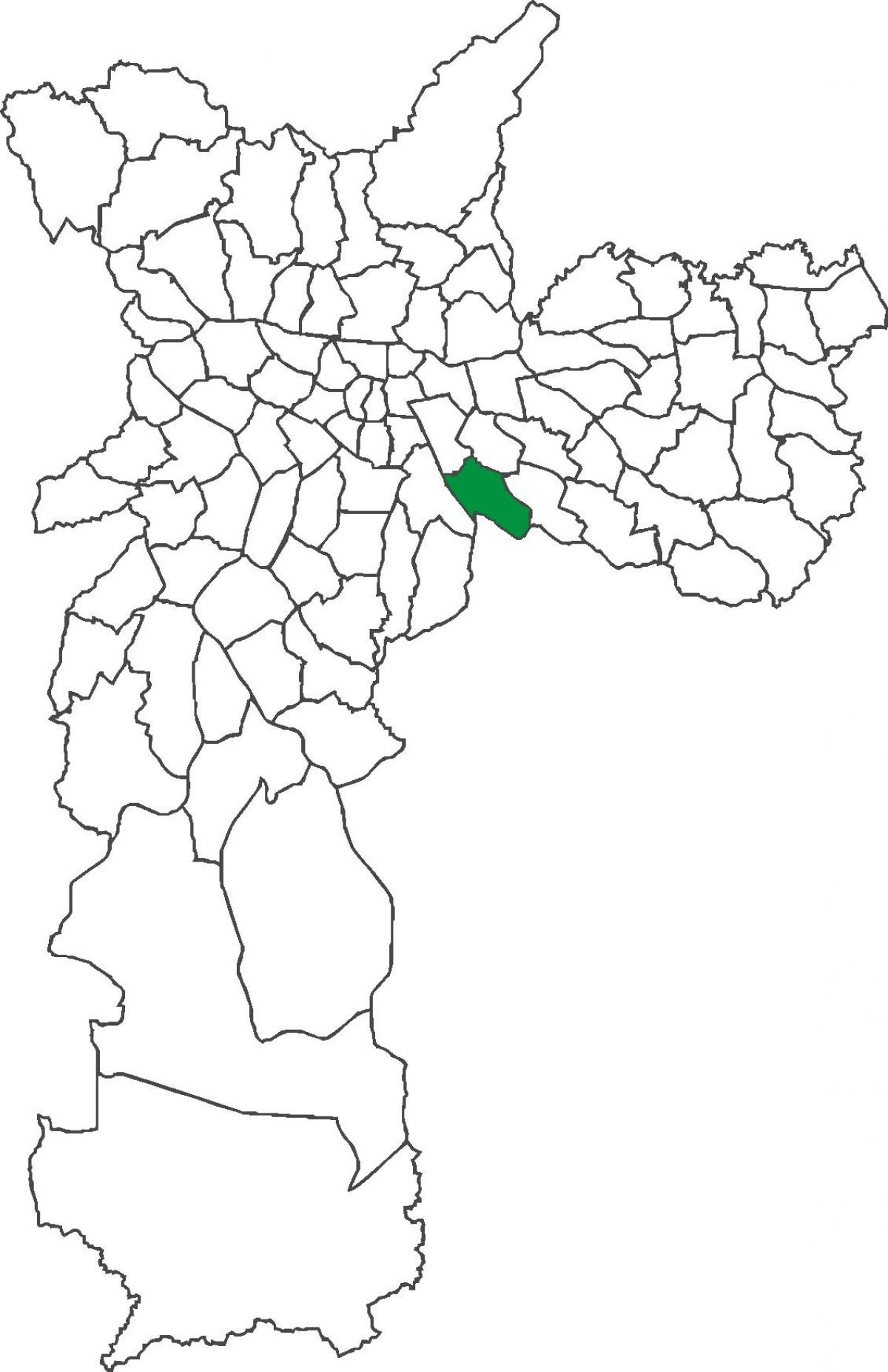 Bản đồ của Vila Prudente quận