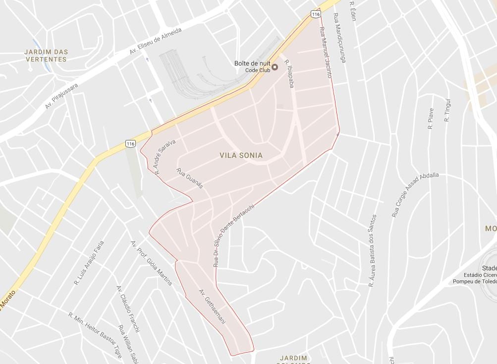Bản đồ của Vila Sônia São Paulo