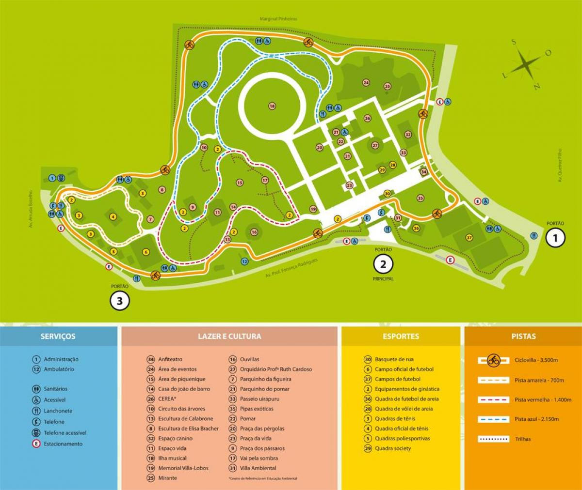 Bản đồ của Villa sói Park