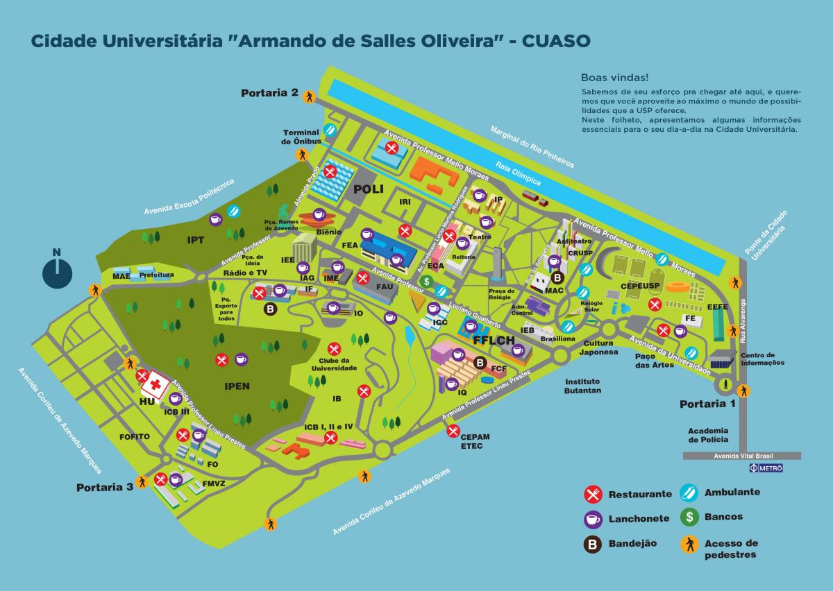 Bản đồ của đại học Armando de Chưa Oliveira - CUASO