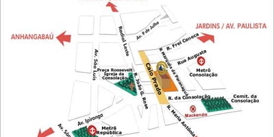 Bản đồ của Đại học công Giáo São Paulo