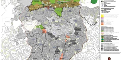 Bản đồ của ứng dụng làm Ó São Paulo - Nghề nghiệp của đất