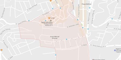 Bản đồ của ứng dụng làm Ó São Paulo
