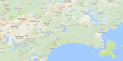 Bản đồ của bãi biển ở Santa Rita