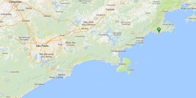 Bản đồ của bãi biển Camburi
