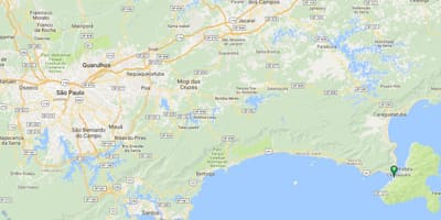 Bản đồ của bãi biển Feiticeira