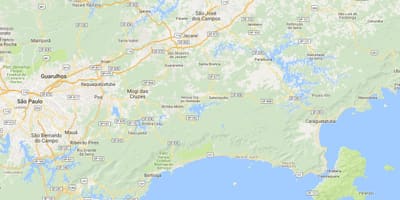Bản đồ của bãi biển Itaguá