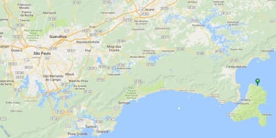 Bản đồ của bãi biển Jabaquara