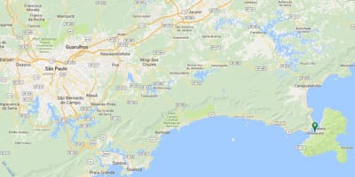 Bản đồ của bãi biển Pedras Miudas