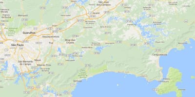Bản đồ của bãi biển Perequê Açu