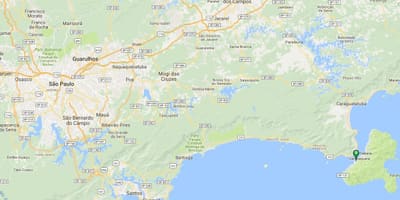 Bản đồ của bãi biển Portinho