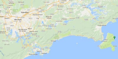 Bản đồ của bãi biển Serraria