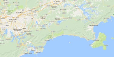 Bản đồ của bãi biển Túi da bờ sông