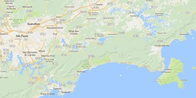 Bản đồ của bãi biển Toninhas